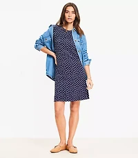 Petite Paisley Seamed Mini Dress