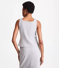 Petite LOFT Versa Seasonless Square Neck Pocket Vest