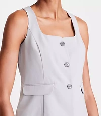 Petite LOFT Versa Seasonless Square Neck Pocket Vest