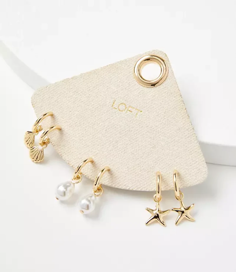 Seaside Hoop Earring Set