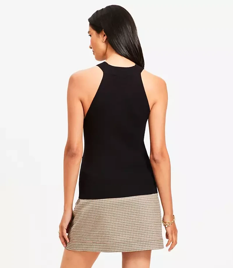 Ribbed Halter Sweater