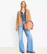 Petite Wide Sleeve Sweater Jacket