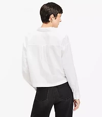 Poplin Wide Sleeve Modern Utility Shirt