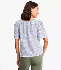 Garden Flutter Sleeve Top