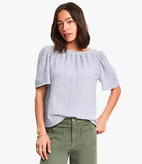 Garden Flutter Sleeve Top