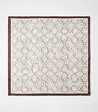 LOFT Versa Snake Print Silk Square Scarf