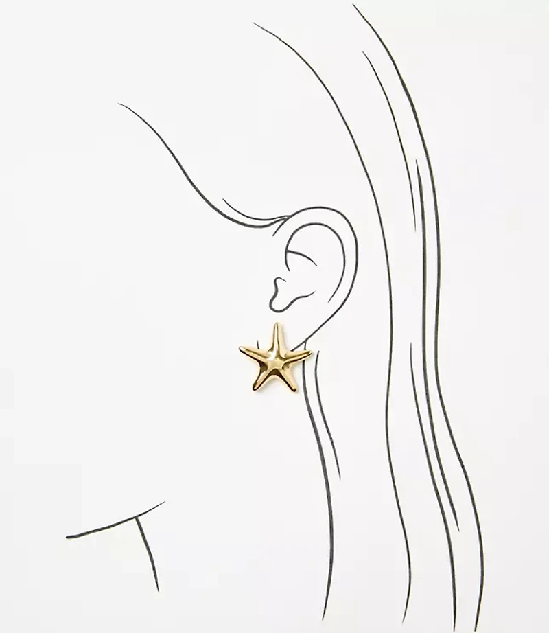 Starfish Stud Earrings