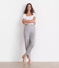 LOFT Versa Seasonless Pleated Tapered Pants