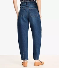 Tall High Rise Barrel Jeans Authentic Dark Wash