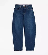 Tall High Rise Barrel Jeans Authentic Dark Wash