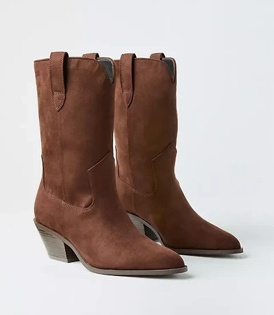 Mid Calf Western Boots
