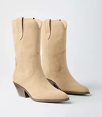 Mid Calf Western Boots