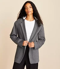 Petite Lou & Grey Sporty Ponte Hooded Blazer