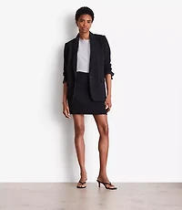 Petite LOFT Versa Crepe Drape Relaxed Blazer