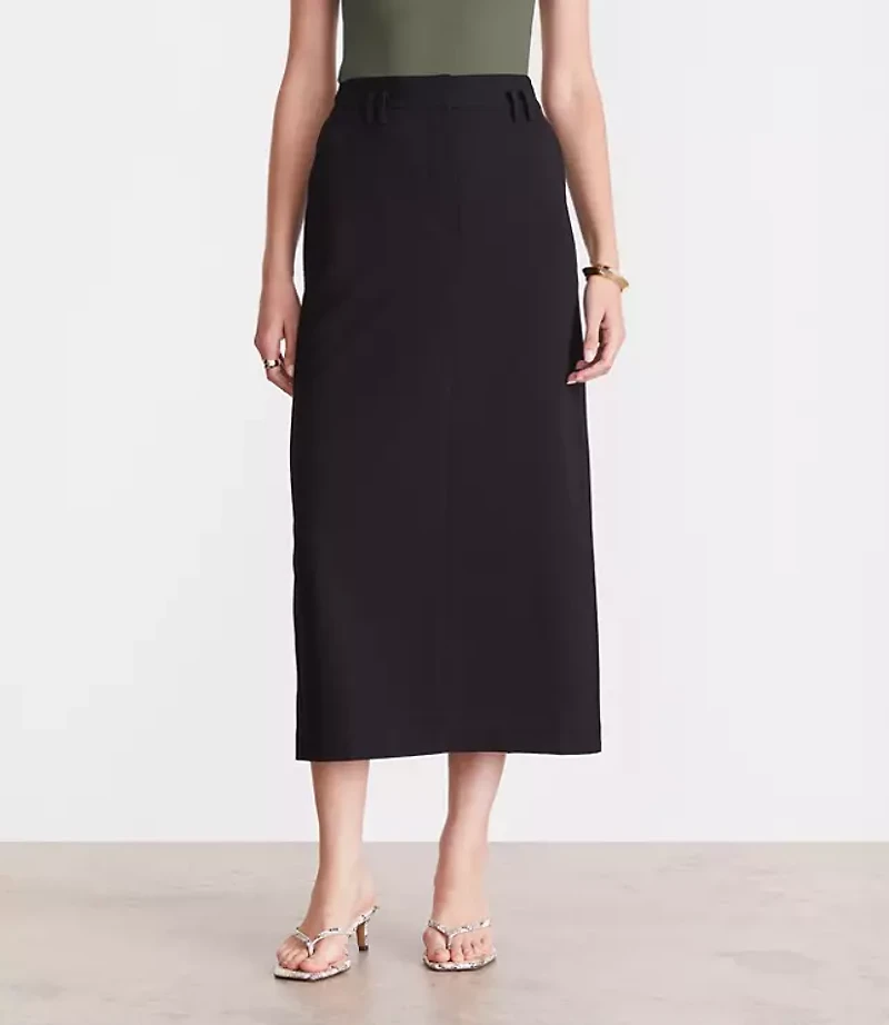 Petite LOFT Versa Seasonless Maxi Pocket Skirt