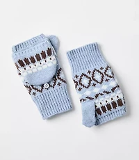 Fair Isle Flip Top Mittens