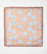 Floral Silk Square Scarf