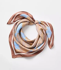Floral Silk Square Scarf