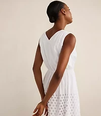 Haven Well Within Organic Cotton Honeycomb Eyelet Midi Dress