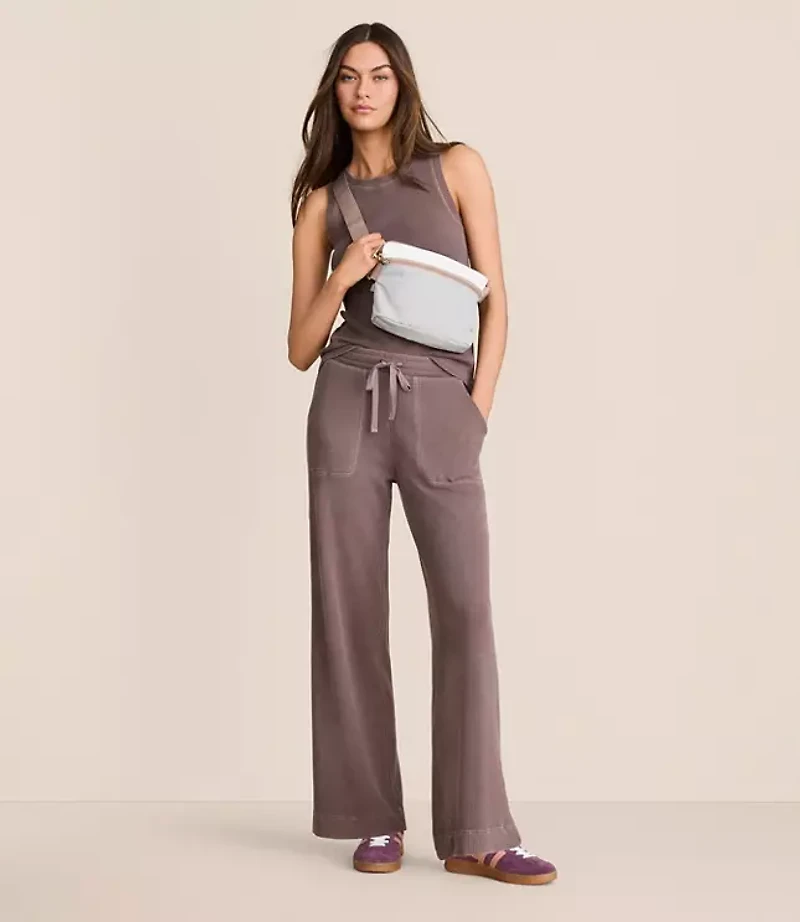 Lou & Grey Upstate Waffle Wide Leg Pants
