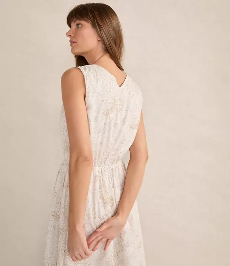Haven Well Within Cotton Voile Blend Shell Midi Dress