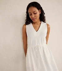 Haven Well Within Cotton Blend Textured Midi Dress