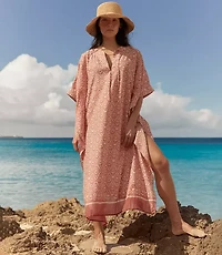 Haven Well Within Cotton Voile Blend Ikat Kaftan