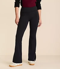 Petite Lou & Grey Cozy Fleece Back Bootcut Pants