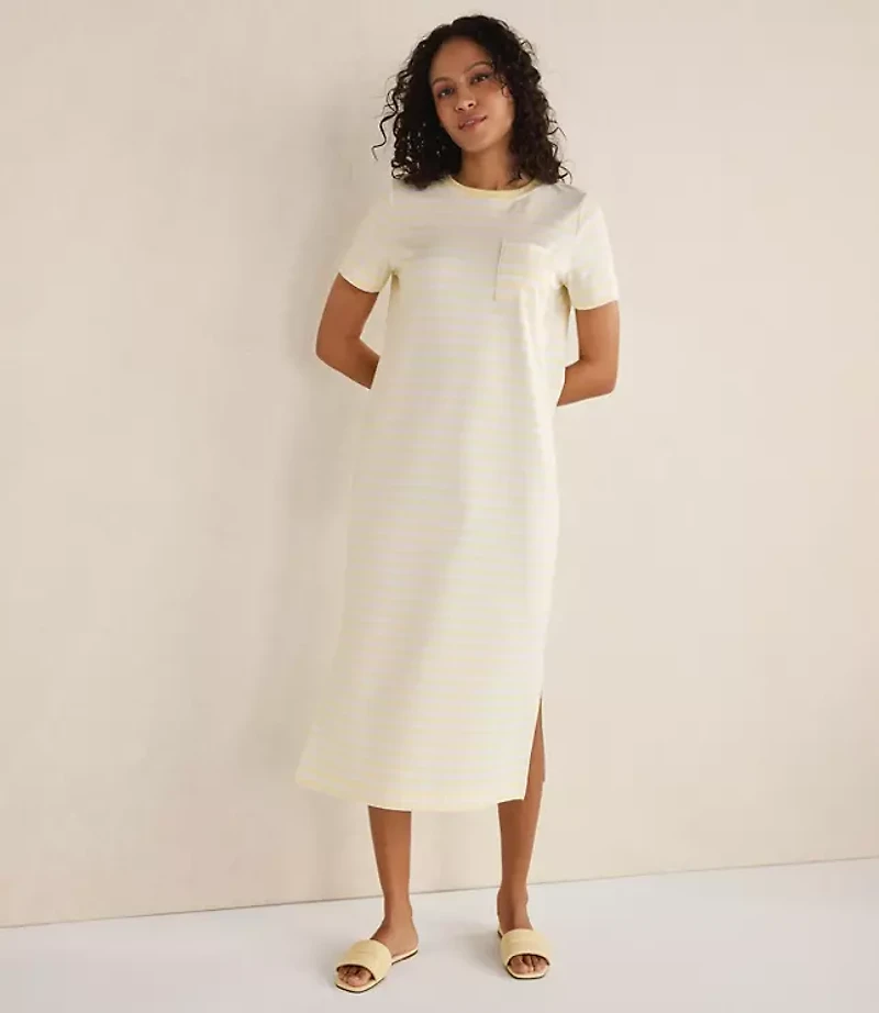 Haven Well Within Organic Cotton Interlock Stripe T-Shirt Dress