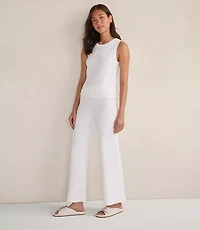 Haven Well Within Organic Cotton Linear Stitch Scoop Neck Tank