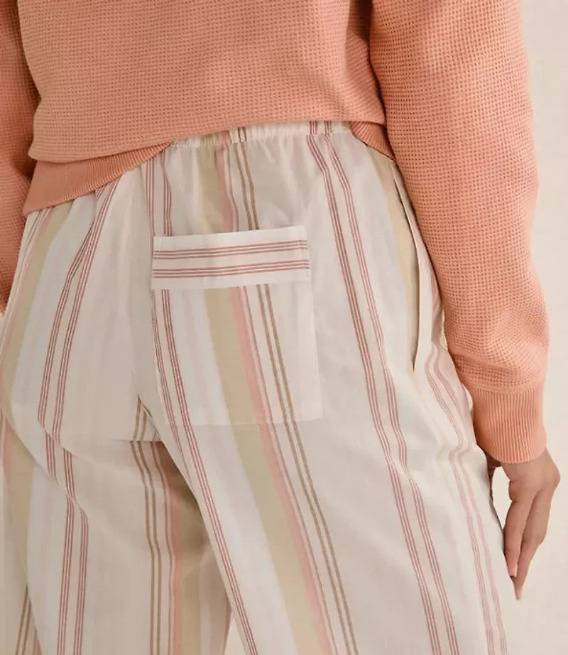 Haven Well Within Organic Cotton Poplin Mixed Stripe Sleep Pants