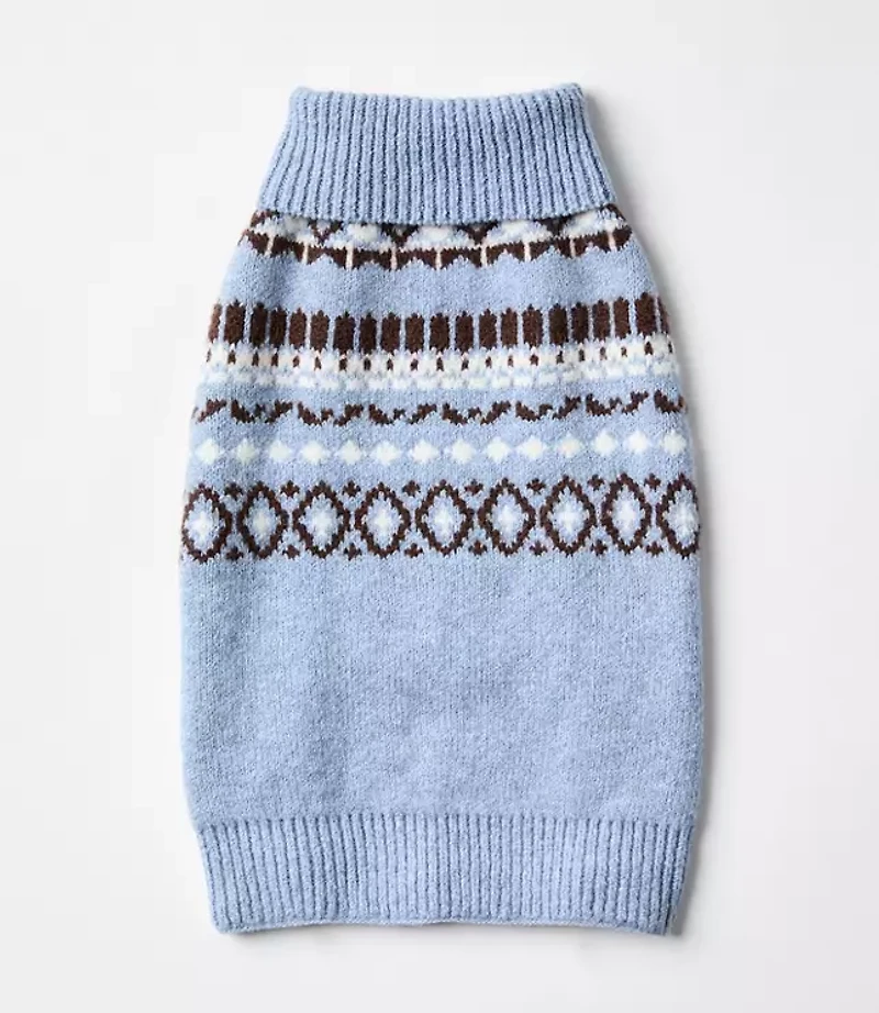 Fair Isle Dog Sweater