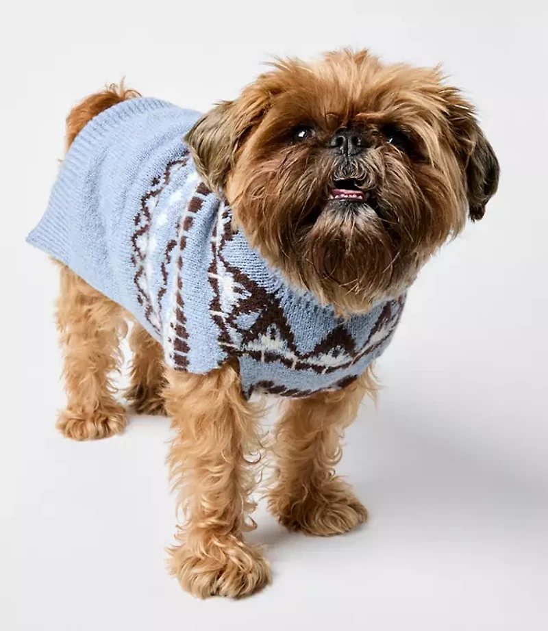 Fair Isle Dog Sweater