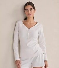 Haven Well Within Organic Cotton Rib Knit Henley