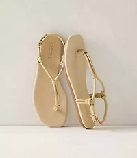 Haven Well Within Leather Double Strap Thong Sandals