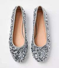 Sequin Ballet Flats