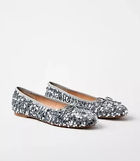 Sequin Ballet Flats