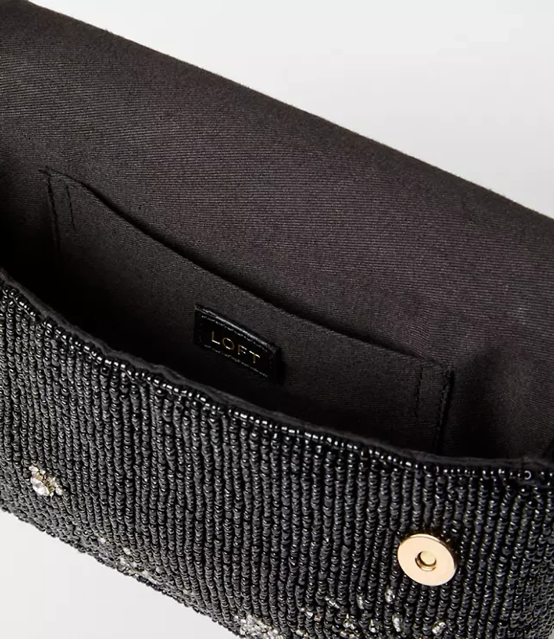 Moon & Star Beaded Shoulder Bag