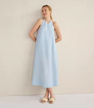 Haven Well Within Linen Halter Midi Dress