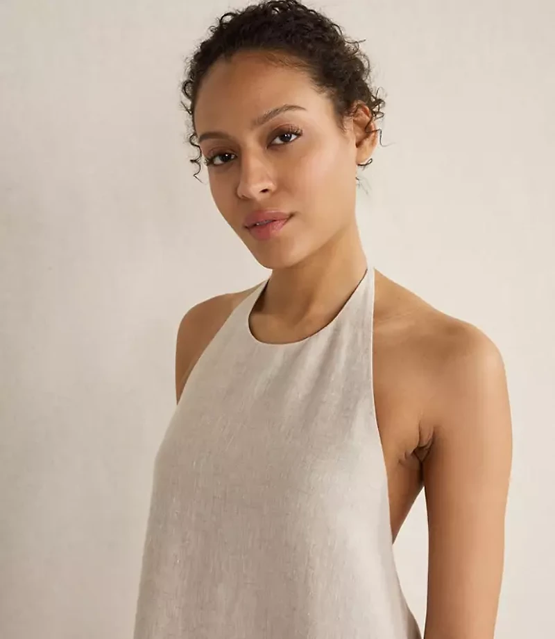 Haven Well Within Linen Halter Midi Dress