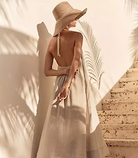 Haven Well Within Linen Halter Midi Dress