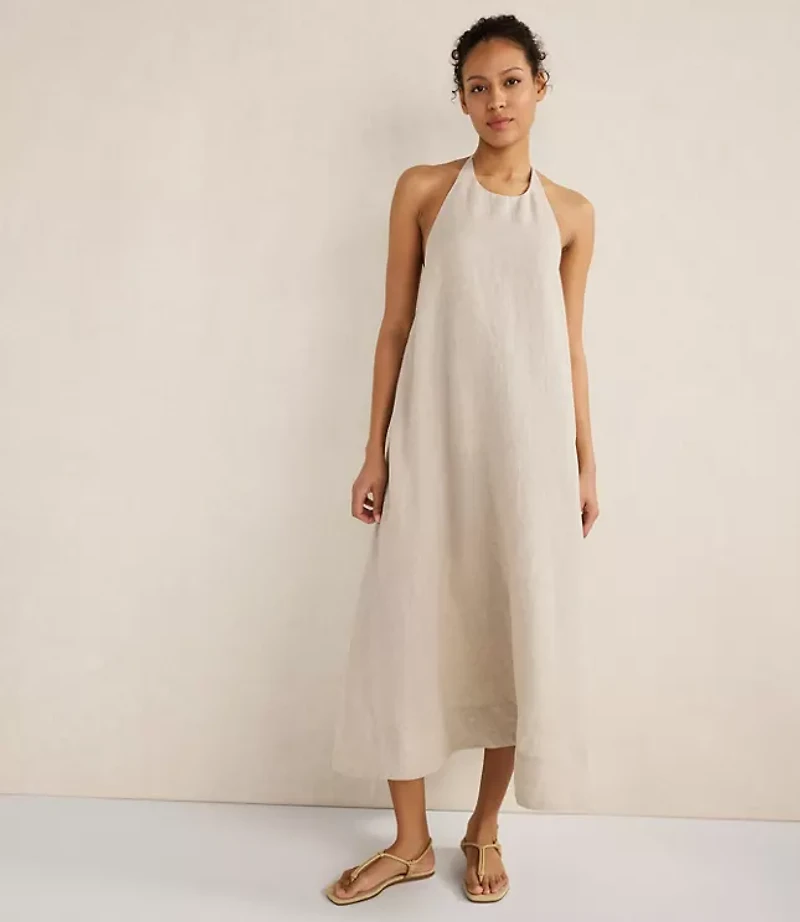 Haven Well Within Linen Halter Midi Dress