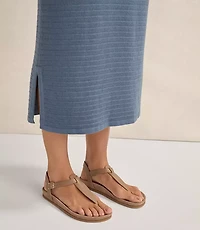 Haven Well Within Organic Cotton Linear Stitch Midi Skirt