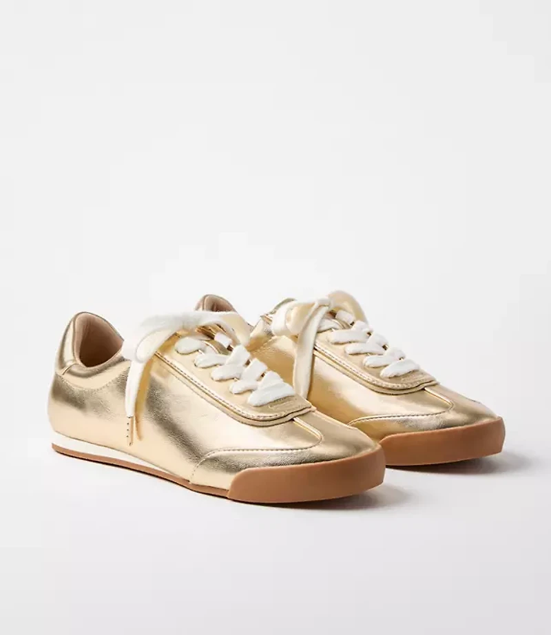 Metallic Low Profile Sneakers