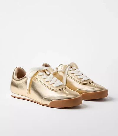 Metallic Low Profile Sneakers