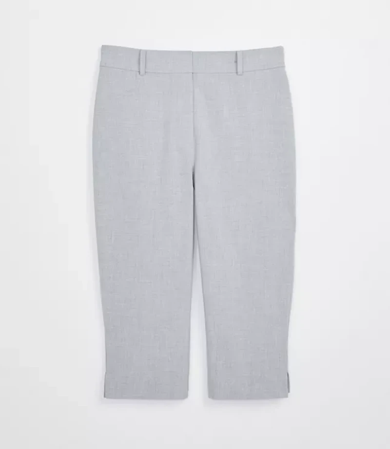 LOFT Versa Seasonless Stretch Slim Crop Pants Heather