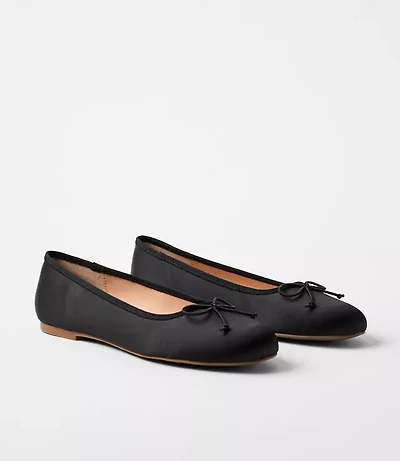 Satin Ballet Flats