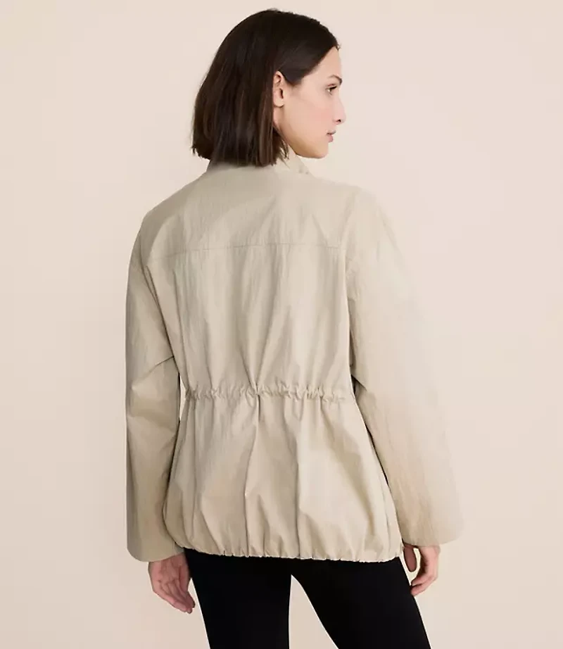 Lou & Grey Peached Bubble Utility Jacket
