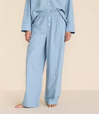 Striped Poplin Pajama Pants