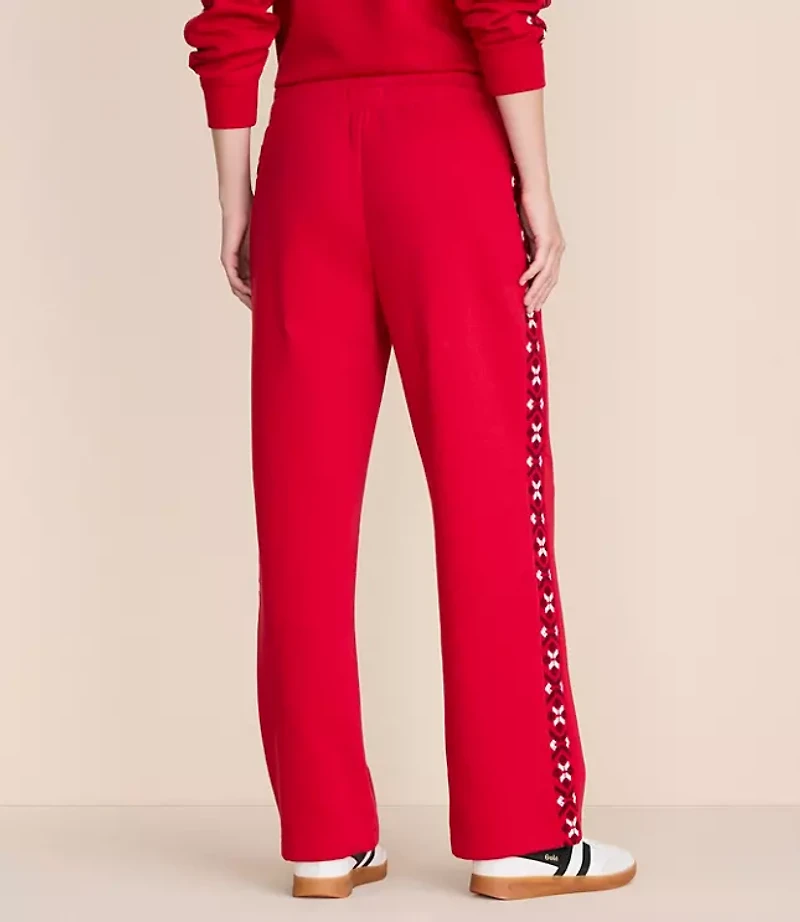 Lou & Grey Elite Fleece Pintucked Straight Leg Pants
